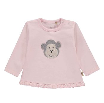 Bluza dziewczęca, różowa z małpką, Bellybutton - BellyButton
