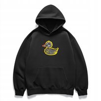 Bluza hoodie OVERSIZE z haftem Duck | Haft Premium | Streetwear Unisex L
