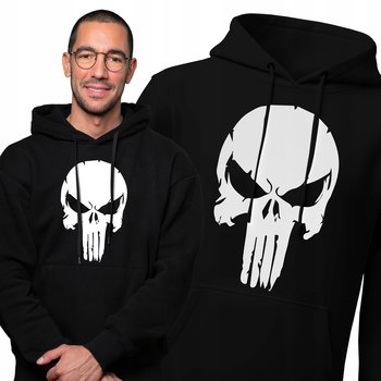 Bluza kangurek z kapturem PUNISHER czaszka NADRUK prezent dla niego  - Meeboo