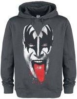 bluza KISS - DEMON FACE, z kapturem, szara-S Pozostali producenci