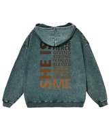 Bluza Kobieca Siła She Is ME Pewność Siebie Feministyczna Zielony XL