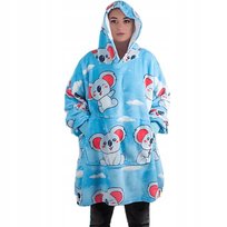 Bluza koc Koala XXL oversize ciepła gruba miękka z kapturem wygodna dom relaks zimne wieczory prezent unisex Inna marka