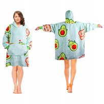 Bluza koc oversize Awokado XXL ciepła miękka gruba z kapturem wygodna dom relaks prezent unisex komfort Inna marka