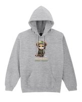 Bluza Kociak Żołnierz Urocza Słodka z Nadrukiem Wojskowa Szara XL