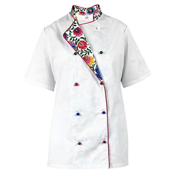 Bluza kucharska damska kitel biały krótki rękaw MASTER CHEF S - M&C