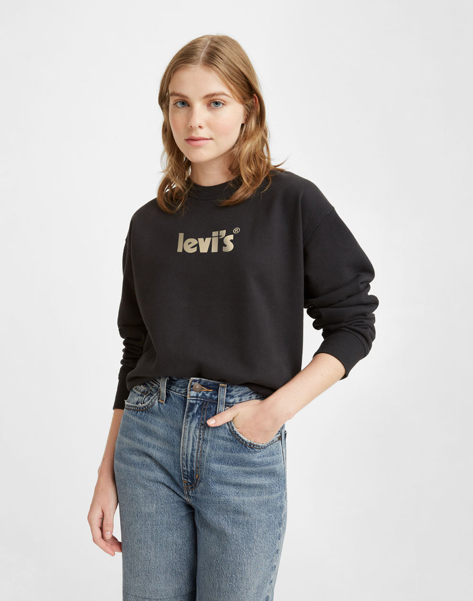 Levi's Dames Graphic Standard Sweaters Zwart Levi's Dames Graphic Standard Sweaters Zwart