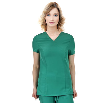 Bluza medyczna elastyczna zielona Comfort Fit roz 3XL