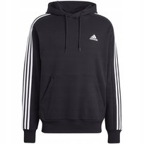 Bluza męska adidas Essentials French Terry 3-Stripes Hoodie czarna IC0435 M Adidas