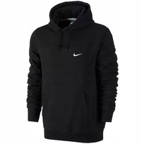 Bluza męska Nike Club Hoody Swoosh czarnaz kapturem 826433-010r. r. S Nike