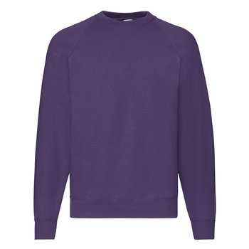 Bluza męska Raglan Sweat Fruit of the Loom - Fioletowy XXL - FRUIT OF THE LOOM