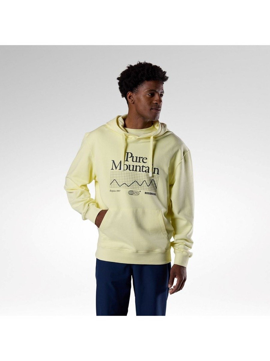 Bluza męska ROSSIGNOL M Waterfall Hoodie żółta - Rozmiar M
