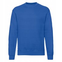 Bluza Męska Set-in Sweat Royal Blue r. 2XL FRUIT OF THE LOOM