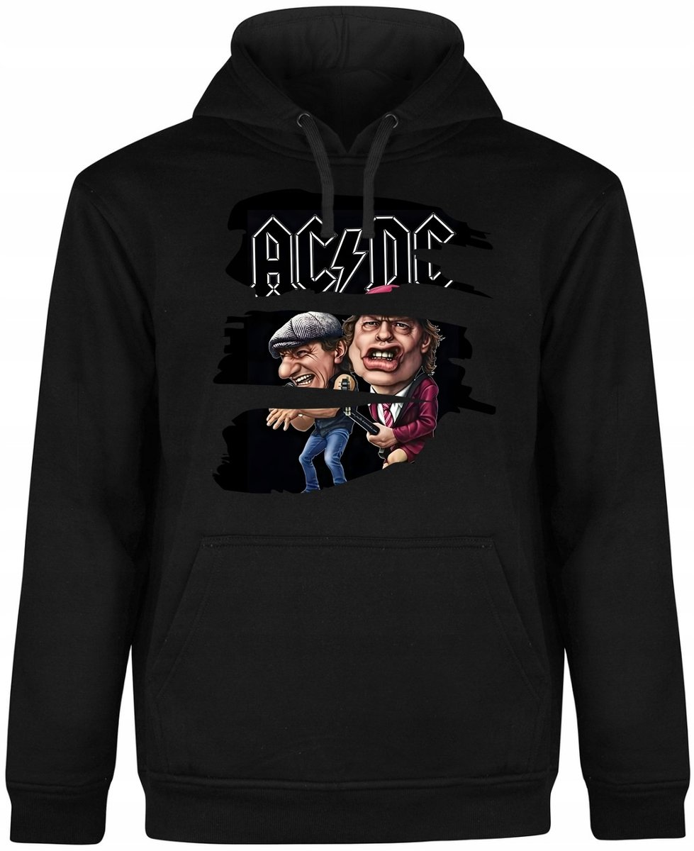 Bluza Męska Z Kapturem Ac DC Heavy Metal Metal Rock Czarna R-Xxl A158 ...