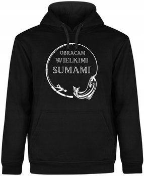 Bluza Męska Z Kapturem Dla Wędkarza Na Ryby Prezent Rybak Czarna R-Xl A265 - DonWitold
