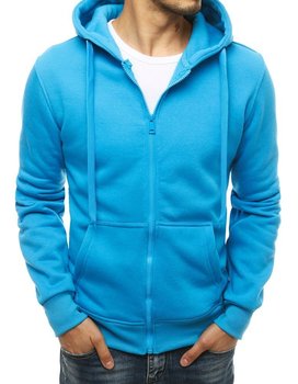 Bluza męska z kapturem jasnoniebieska Dstreet BX4689-XL - Dstreet