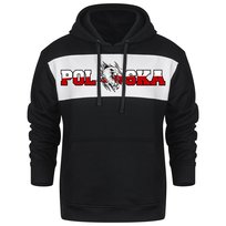 Bluza Meska Z Kapturem Kangurka Z Nadrukiem Polska Orzeł Dla Kibica Xs inna (Inny)