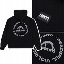 Bluza Męska Z Kapturem Manto Label 25 Oversize Czarny R. M MANTO