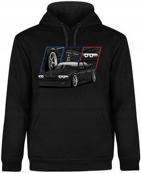 Bluza Męska Z Kapturem Motoryzacyjna Bmw Seria 7 M Power Czarna R-S A585 - DonWitold