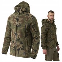 Bluza Męska z Kapturem Polar Rozpinany Helikon Patriot Mk2 Pl Woodland M