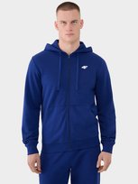 Bluza męska z kapturem rozpinana 4F 4FWAW24TSWSM1966-31S Granatowy 4F