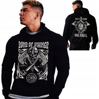Bluza męska z kapturem VIKING Wiking wikingowie Valhalla nadruk 3XL inna (Inny)