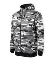 Bluza Męska z Kapturem Wojskowa Camo Zipper camouflage gray M Inna marka