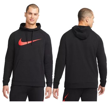 bluza nike meska bluza z kapturem duże logo czerwony swoosh bluza nike meska bluza z kapturem duże logo czerwony swoosh r.L - Nike