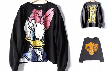 Bluza oversize postacie z bajek - Pan i Pani Gadżet