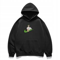 Bluza oversize z haftem Roronoa Zoro One Piece anime streetwear XL