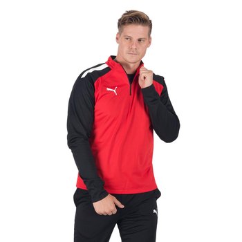 Bluza piłkarska PUMA Teamliga 1/4 Zip Top czerwono-czarna 657236 01 - Puma