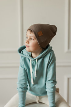 Bluza Pocket Hoodie - Aqua Mint Nitki Kids -  116/122 - A_MINT - Nitki Kids