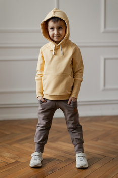 Bluza Pocket Hoodie - Straw Nitki Kids -  116/122 - STRAW - Nitki Kids