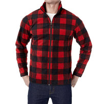 BLUZA POLAROWA W KRATĘ NA ZAMEK AMAZON ESSENTIALS Inny producent