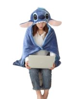 Bluza Ponczo Dziecięca Stitch 70X115Cm Niebieska PerfectLife