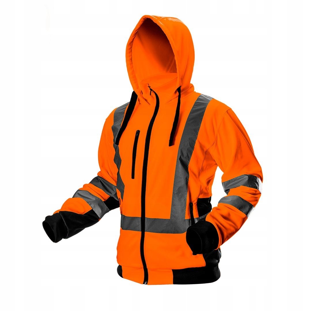 NEO TOOLS, Bluza robocza ostrzegawcza, pomarańczowa, rozmiar S, 81-746-S