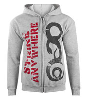 bluza rozpinana z kaptuerem STRIKE ANYWHERE - SNAKE szara-S Pozostali producenci