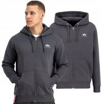 Bluza rozpinana z kapturem Alpha Industries Basic Small Logo 118342 684 - Inna marka