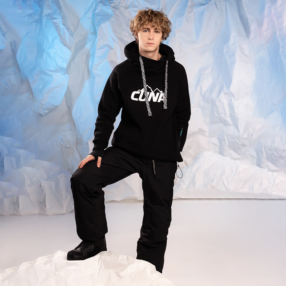 CUNA Bluza snowboardowa / narciarska / na stok Mistral Pro męska czarna - EXTRA LARGE