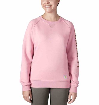 Bluza sportowa Carhartt Clarksburg Graphic Crewneck Pink - Carhartt