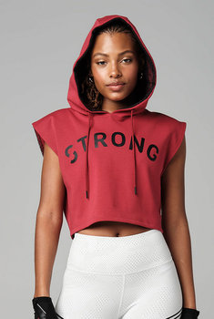 Bluza sportowa czerwona o krótkim kroju STRONG ID M - STRONG ID