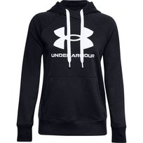 Bluza sportowa damska Under Armour Rival Fleece Logo Hoodie głęboka czerń 1356318 001-XL