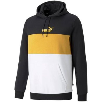 Bluza sportowa męska Puma Ess+ Colorblock Hoodie Fl Czarno-Żółta 587917 56-2Xl - Puma