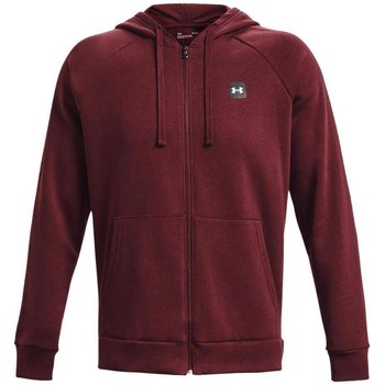 Bluza sportowa męska Under Armour Rival Fleece FZ Hoodie bordowa 1357111 690-S - Under Armour