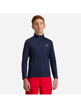 Bluza sportowa Narciarska Dla Dzieci Rossignol Boy 1/2 Zip Warm Stretch Granatowa - Rossignol