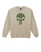 Bluza Sweatshirt Czaszka Komiksy Zemsta Wojskowa Prezent beżowy M