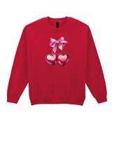 Bluza Sweatshirt Wiśnie Miłość Kokarda Słodkie Prezent wiśniowy XL