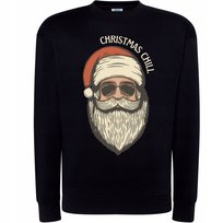 BLUZA ŚWIĄTECZNA CHRISTMAS CHILL MODNY MIKOŁAJ W OKULARACH PREZENT HIT S