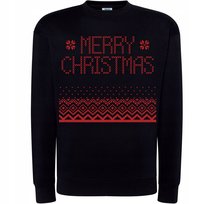 BLUZA ŚWIĄTECZNA MERRY CHRISTMAS PIKSELOWY WZÓR HIT PREZENT ŚWIĄTECZNY XXL