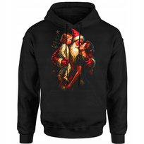 BLUZA ŚWIĄTECZNA MĘSKA MIKOŁAJ CAŁUS ŚMIESZNY NADRUK 3D PREZENT BAWEŁNA L