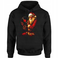 Bluza Świąteczna Męska Mikołaj Winyl Nadruk 3D Prezent Gwiazdka Bawełna Xxl